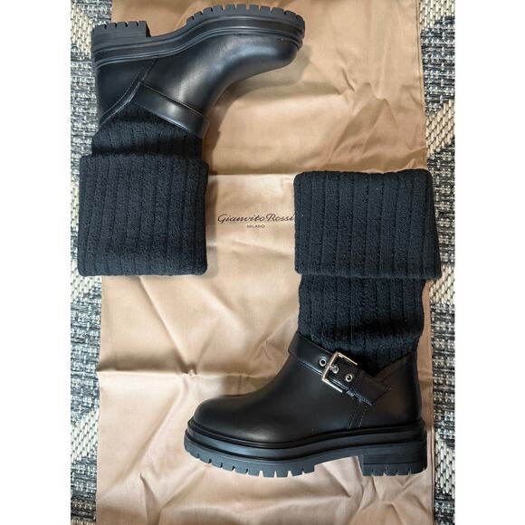 Gianvito Rossi Thurso Boots Black Size 36.5 - Picture 4 of 10